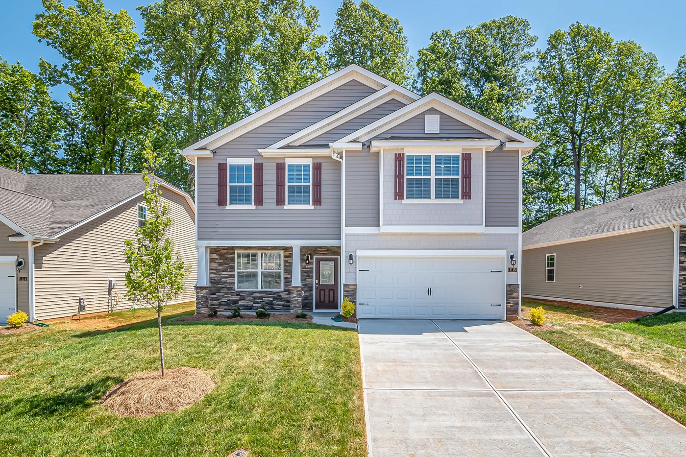 Modern suburban home exterior
